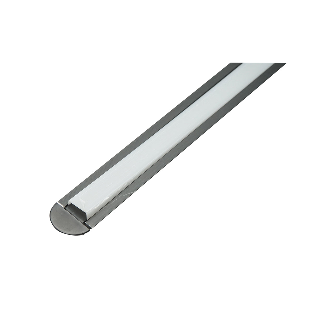 Aluminum profile LED strip 21.7x6.7x2000mm, recessed with a matte diffuser, maximum strip 12mm Breckner Germany